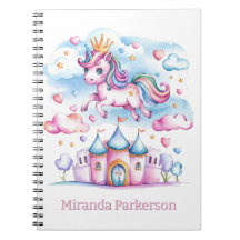 Cute Unicorn Magic Castle Girl Anpassningsbar Gift