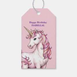 Cute Unicorn Magic princess Girly-barn Presentetikett