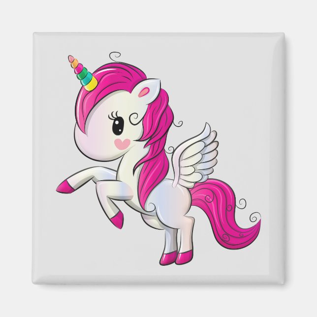 Cute Unicorn Magnet (Framsidan)