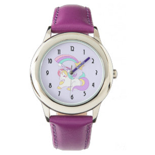 Cute Unicorn med färgstark stöttstjärna Armbandsur