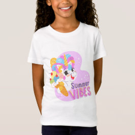 Cute unicorn med glass t shirt