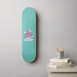 Cute Unicorn Mini Skateboard Bräda 18,5 Cm