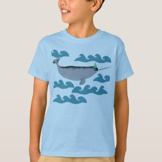 Cute Unicorn Narwhal Whaley Sea Kids T Shirt