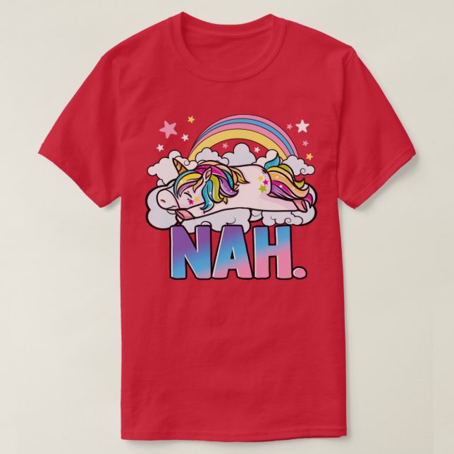 Cute Unicorn No T Shirt (Design framsida)