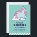Cute Unicorn och Rainbow Kids Girls Birthday Inbjudningar<br><div class="desc">Utformning av för barn,  pojkar eller flickor som kärlek encorn,  regnbåge och mytisk varelse. Perfekt för födelsedagsfest av magiska teman. Du kan anpassa ordalydelsen så att den passar för andra tillfällen.</div>