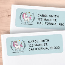 Cute Unicorn på Laurels. Födelsedag