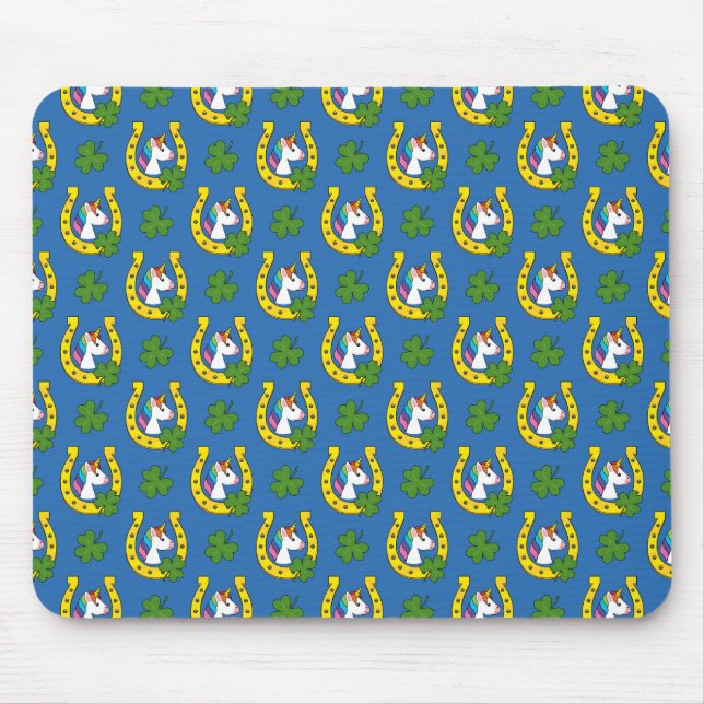 Cute Unicorn på Mönster Musmatta (Framsidan)