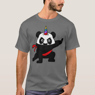 Cute Unicorn Panda Ninja Warrior Kids Gift T Shirt