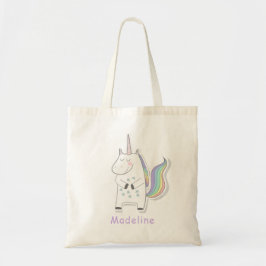 Cute Unicorn - Personlig Kids Tygkasse