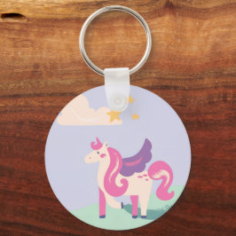 Cute Unicorn & Positive Vibes Only Keychain Nyckelring