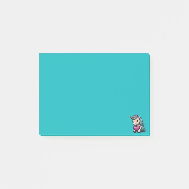 Cute Unicorn Post-it Block (Framsida)