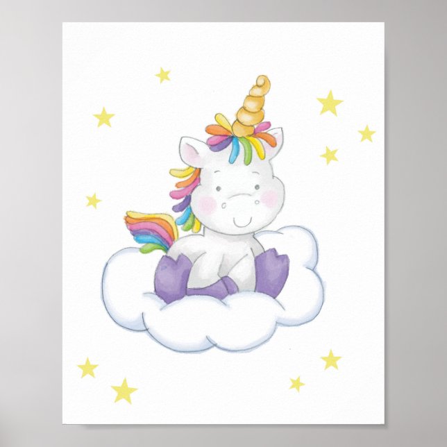 Cute Unicorn Poster (Framsidan)