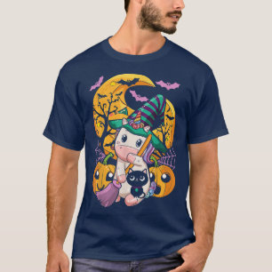 Cute Unicorn Pumpkin Thanksgiving Halloween Women T Shirt