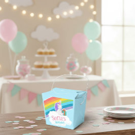 Cute Unicorn Rainbow Birthday Party  Presentaskar