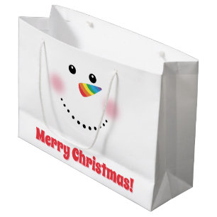 Cute Unicorn Rainbow Horn Nose Snögubbe