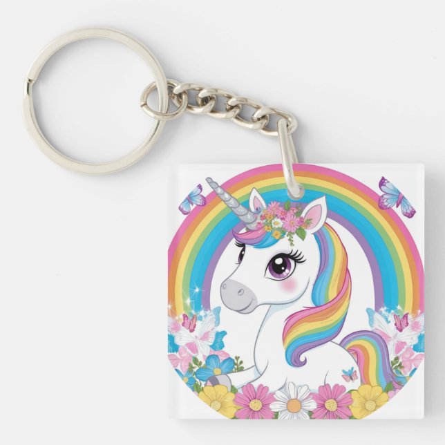 Cute Unicorn Rainbow Magic Fantasy Gift för barn (Framsidan)