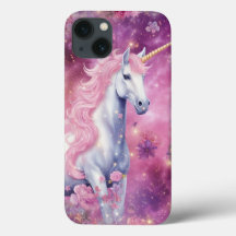 Cute Unicorn Rosa Fantasy Blommigt Girly