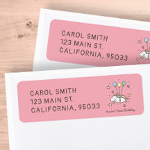 Cute Unicorn som flyger på Ballongers födelsedag