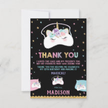 Cute Unicorn Sömnmask Slumpez Sleepover Party