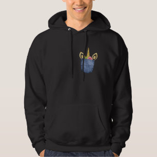 Cute Unicorn-spel i en påk Hoodie