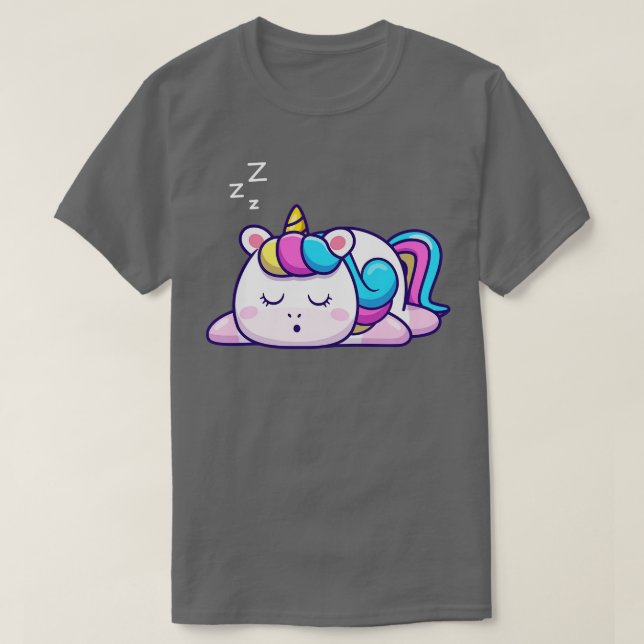 Cute Unicorn Spieping (1) T Shirt (Design framsida)
