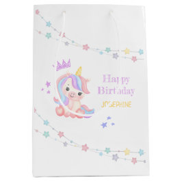 Cute Unicorn Stars Banner Fantasy Birthday