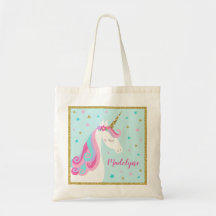 Cute Unicorn Stars Glitter Aqua