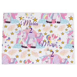 Cute Unicorn Stars Magic Custom Name