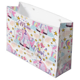 Cute Unicorn Stars Magic Custom Name