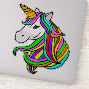 Cute Unicorn Stickers for wall, mobil, laptop, kop Klistermärken