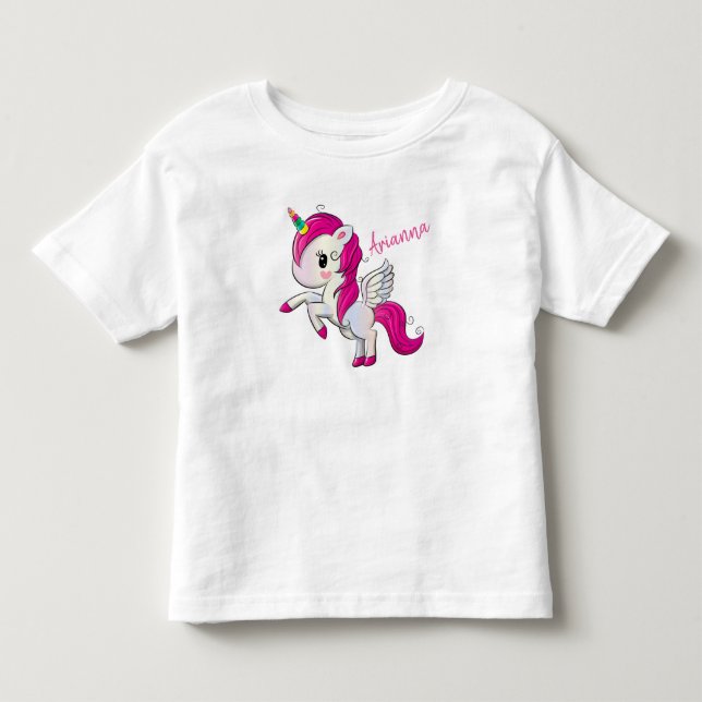 Cute Unicorn T Shirt (Framsida)
