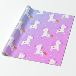 Cute Unicorn tryckt Presentpapper