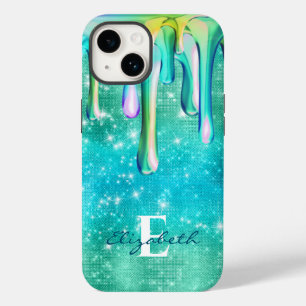 Cute Unicorn Turcos glitter drips Faux Glitter