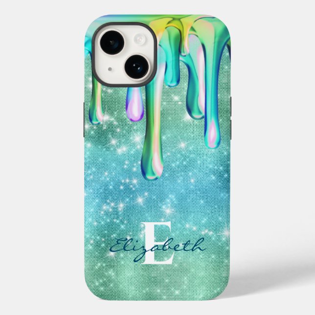 Cute Unicorn Turcos glitter drips Faux Glitter (Baksida)