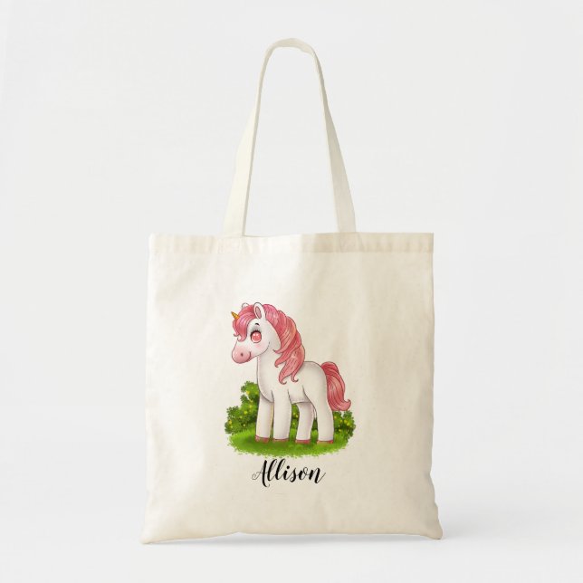 Cute Unicorn Tygkasse (Framsidan)