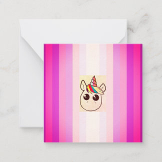 Cute Unicorn 💕 varje tillfälle-anteckningskort Anteckningskort