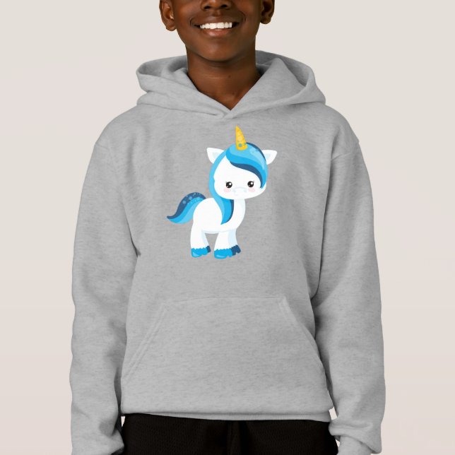 Cute Unicorn, Winter, Snöflingor, Magic Unicorn T Shirt (Framsida)