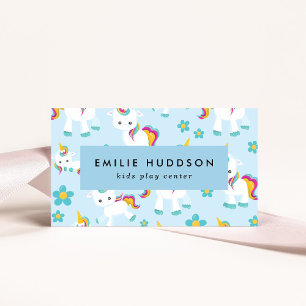Cute Unicorns, Kids Play Center, Activity Center Visitkort
