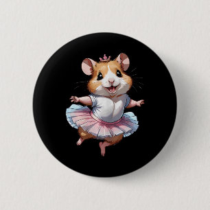 Cute Unik och modern Hamster Ballet och Ballergin Knapp
