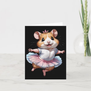 Cute Unik och modern Hamster Ballet och Ballergin Kort