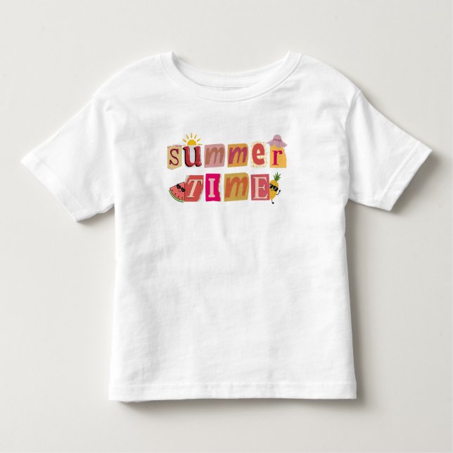 Cute Unique Sommar Time Vacacation T Shirt (Framsida)
