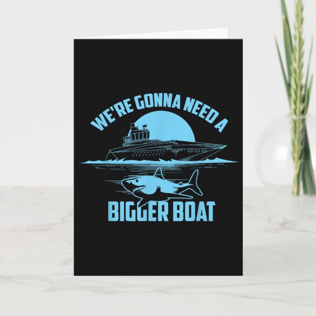 Cute Unique We're Gonna Need A Bigger Boat Shirt G Kort (Framsida)