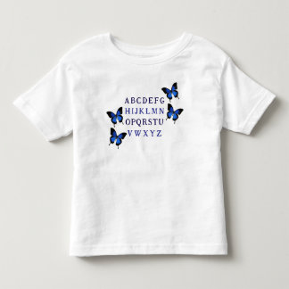 Cute Unisex Alphabet Butterfly Småbarn T-Shirt