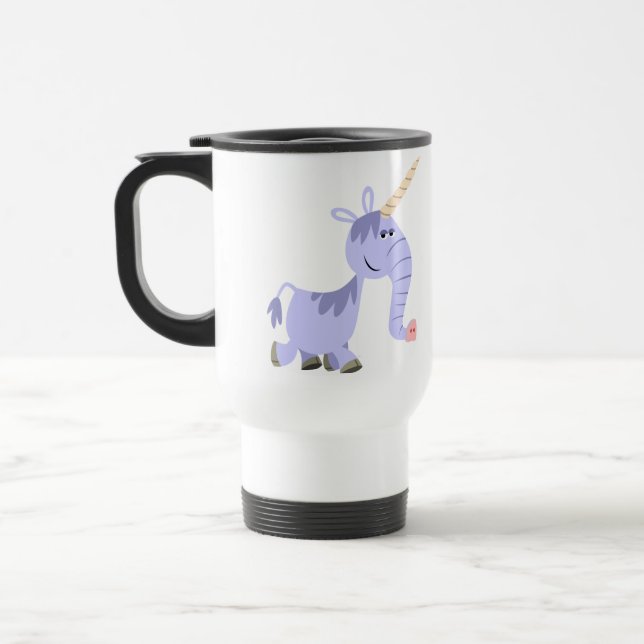 Cute Unusual Tecknad Unicorn Commuter Mugg (Vänster)