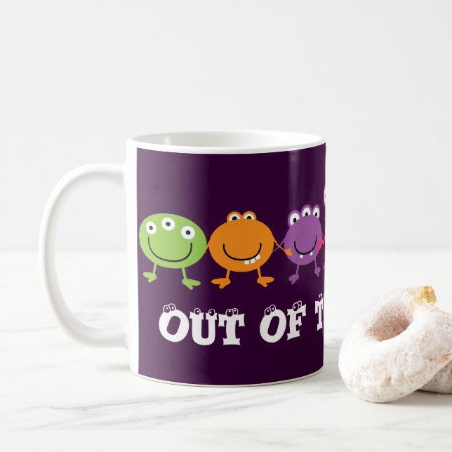 Cute Utomjordingars Frosted Mugg (Med munk)