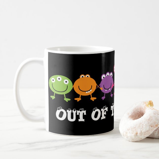 Cute Utomjordingars Frosted Mugg (Med munk)