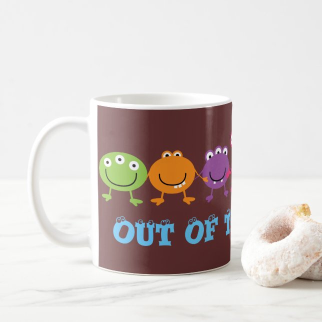 Cute Utomjordingars Frosted Mugg (Med munk)
