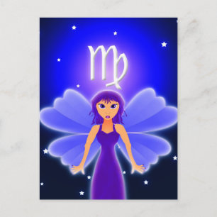 Cute Våg Zodiac Vykort