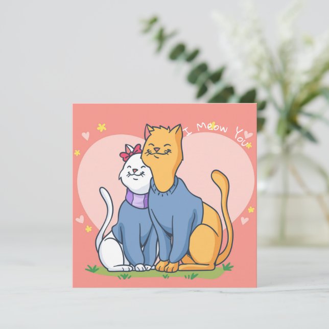 Cute Valentindagen Julkort (Stående Fram)