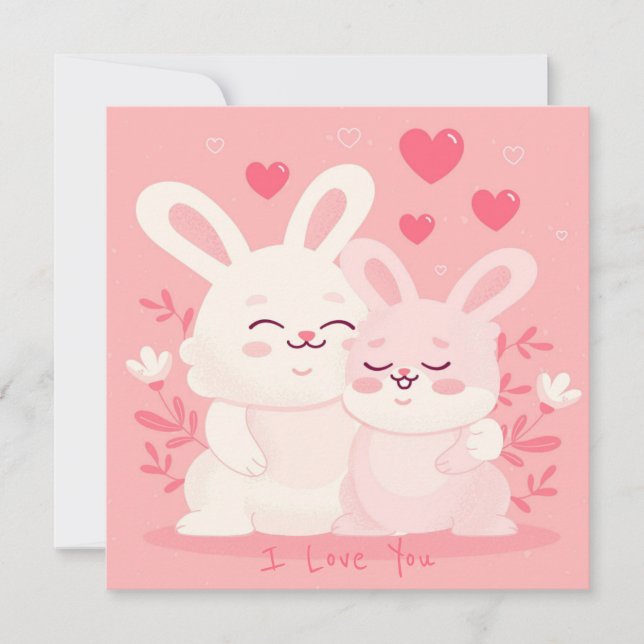 Cute Valentindagen Julkort (Framsida)